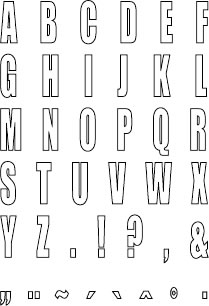 Technique Tuesday - Alphabet Stamp Sets -Big Timber Line Capital Letters & Punctuation Tall  (sold individually)